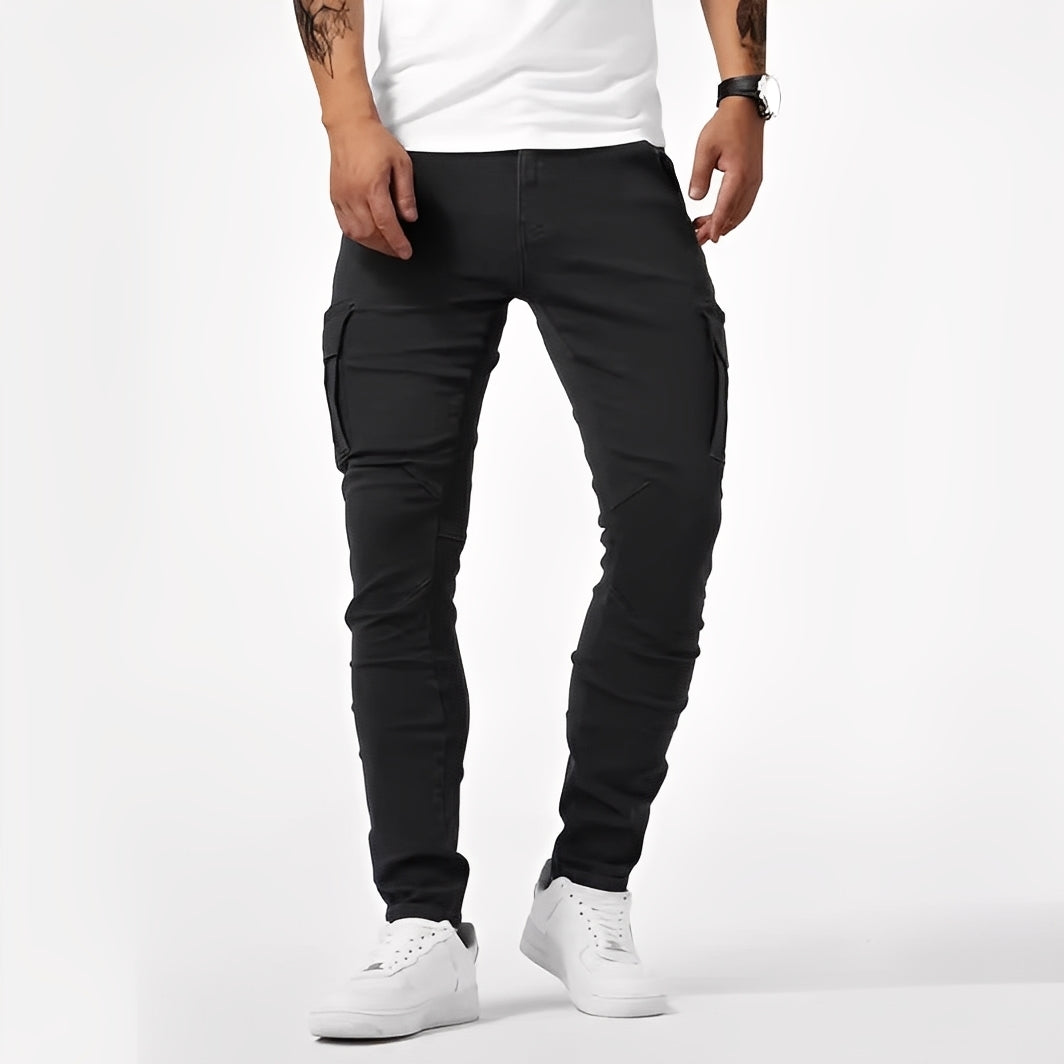 Franck - Pantalon cargo stretch confortabil pentru bărbați
