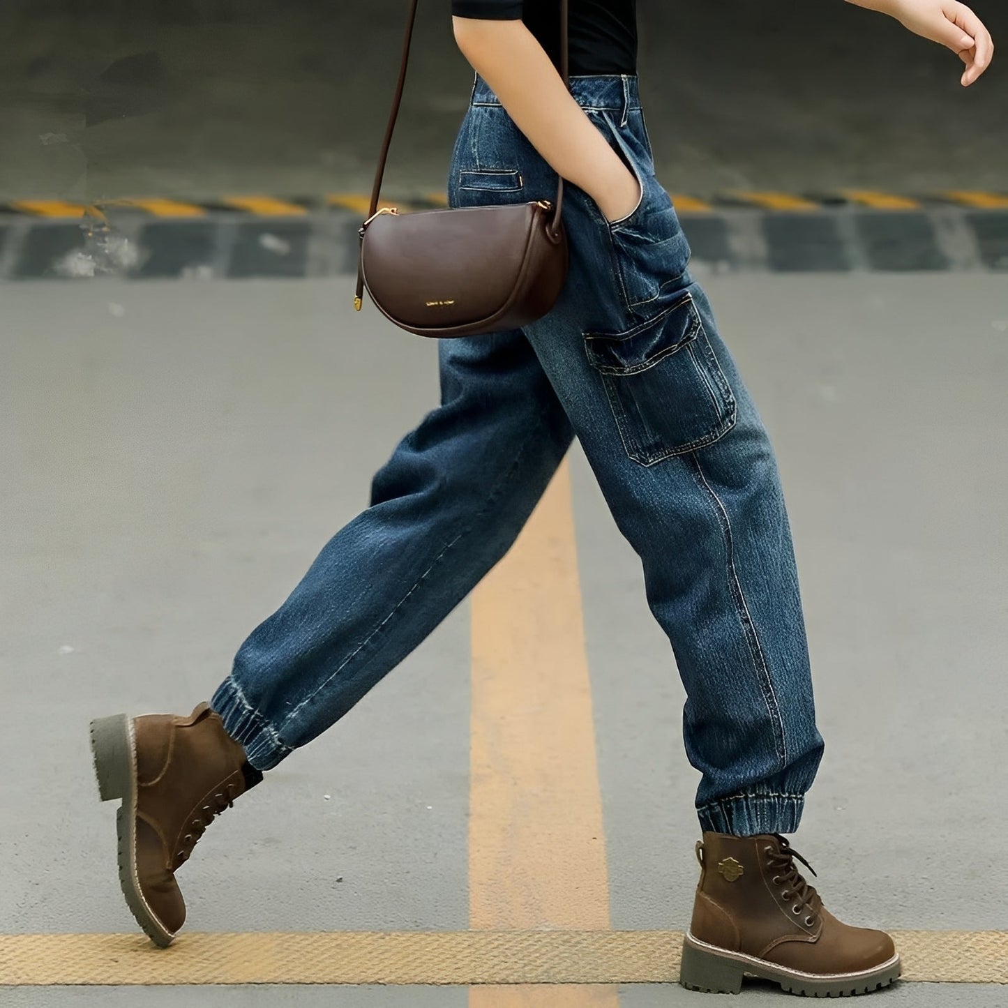 Kathy - Pantaloni stilați din blugi pentru femei