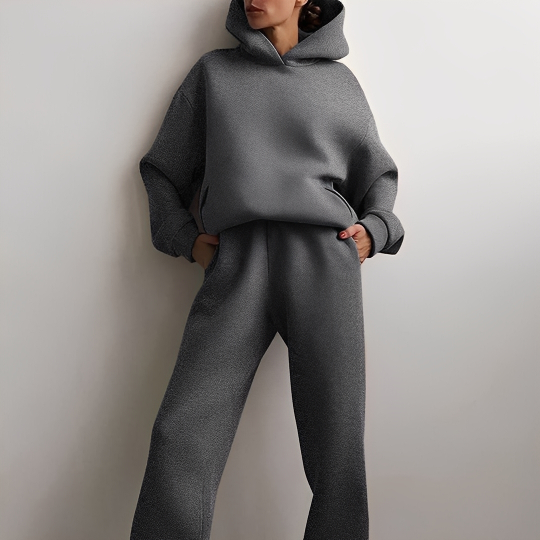 Carolyne - Set jachetă și pantaloni oversize de iarnă pentru femei