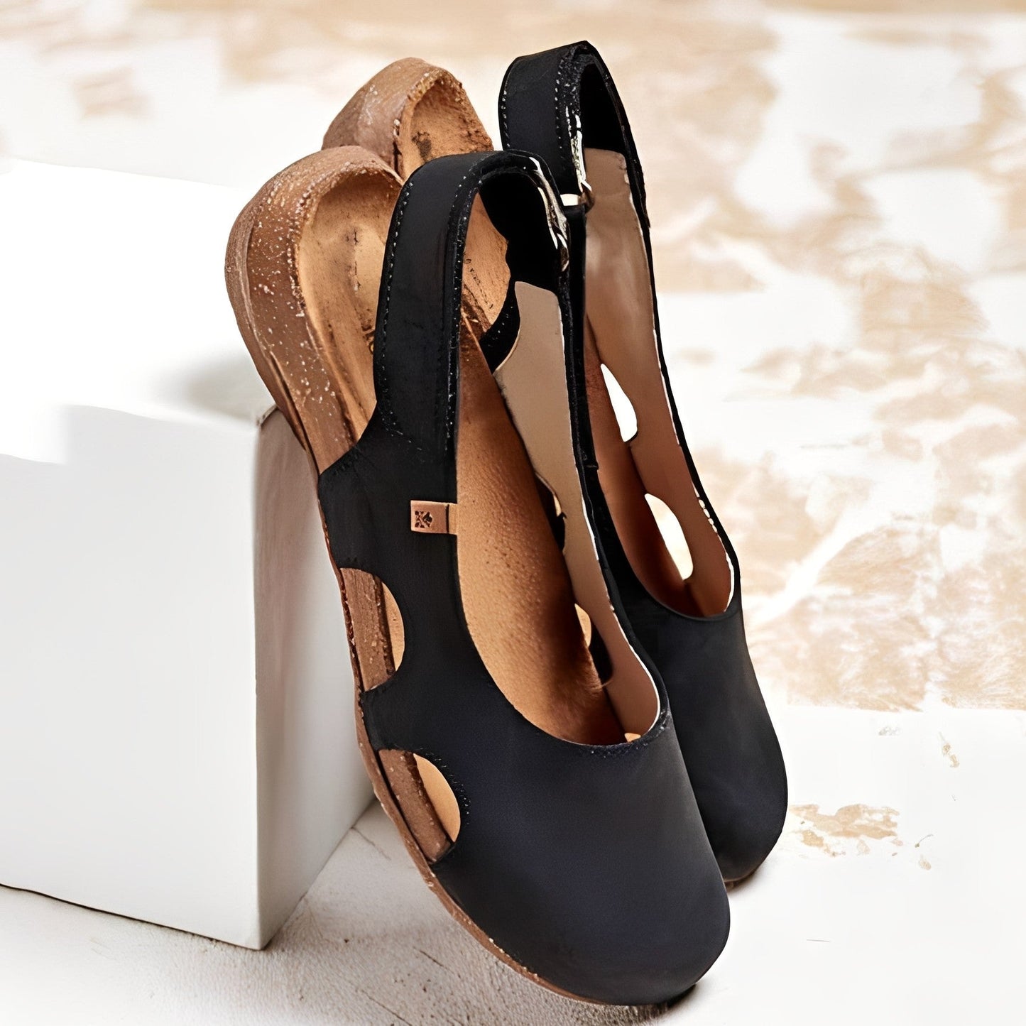 Mychal - Sandale plate casual pentru dame