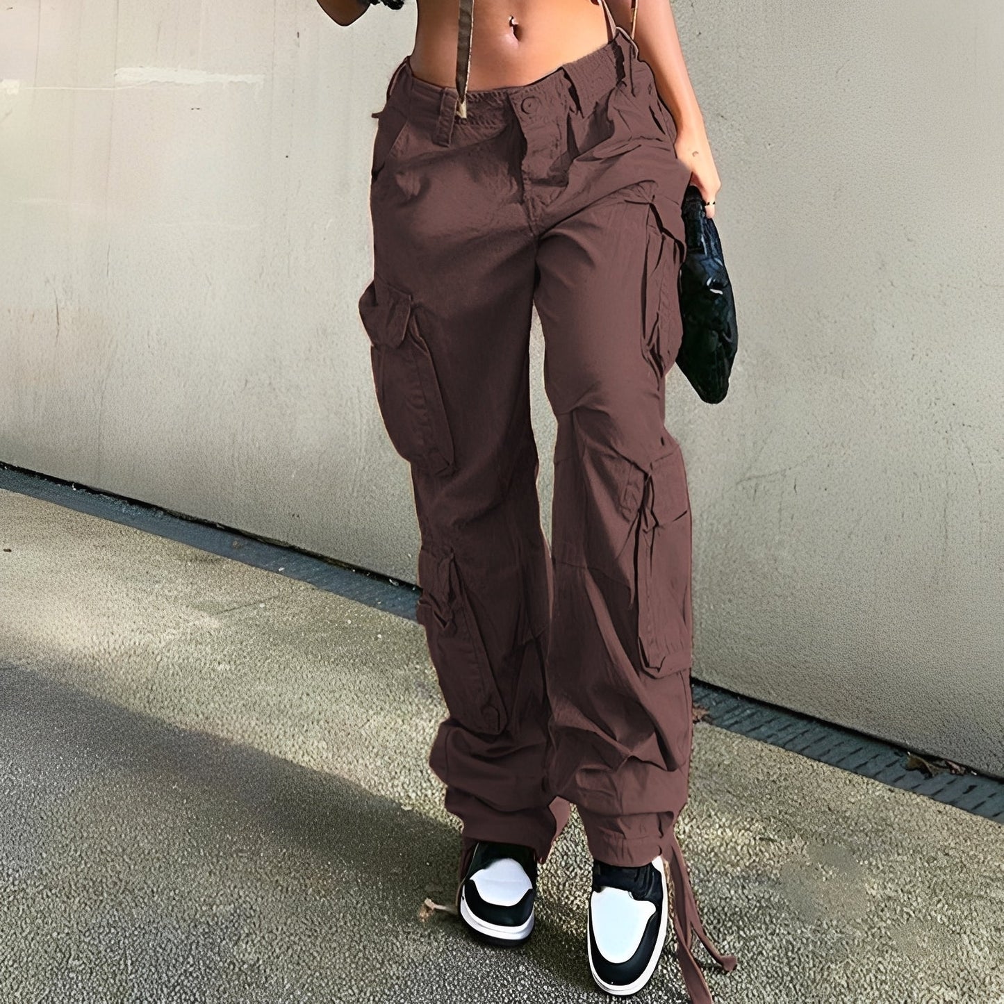 Lauren - Pantaloni cargo stilat pentru femei