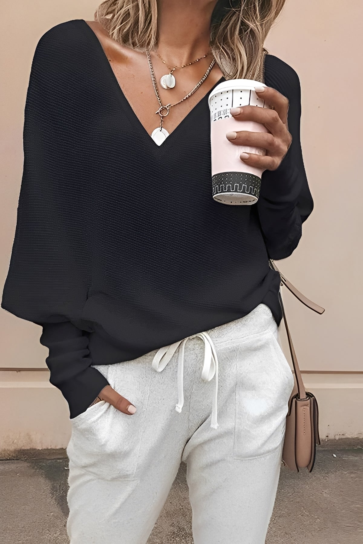 Regena - Bluza cu mâneci lungi relaxată pentru femei