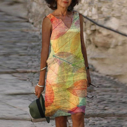 Roxy - Rochie elegantă cu culori puternice