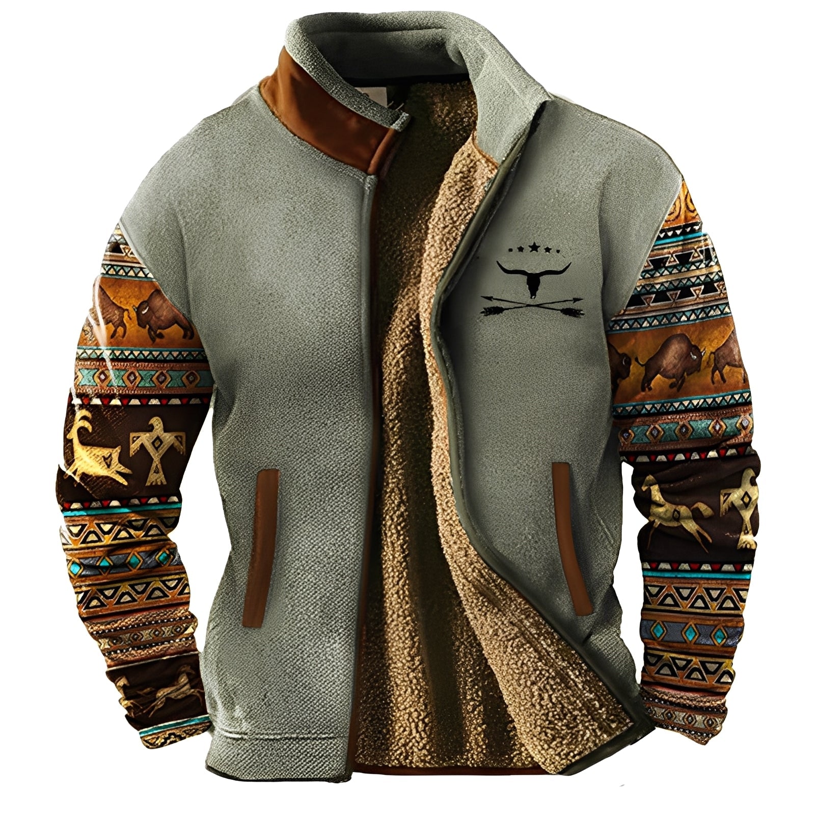 Todd - Stilful, caldu Jacheta fleece pentru bărbați