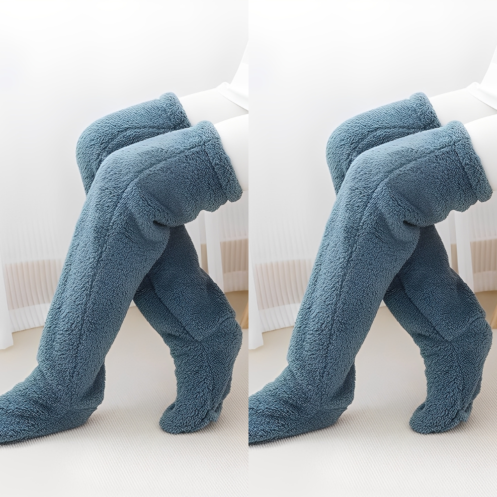 Camellia - Șosete de iarnă calde, peste genunchi, pentru femei