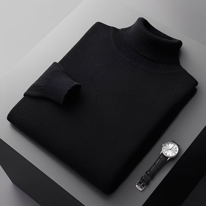 Osborn - Pulover modern cu guler înalt din cașmir pentru bărbați