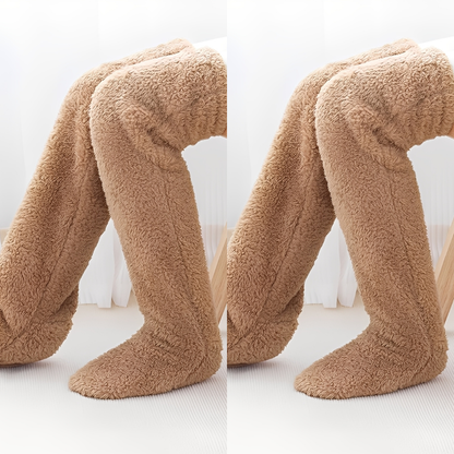 Camellia - Șosete de iarnă calde, peste genunchi, pentru femei