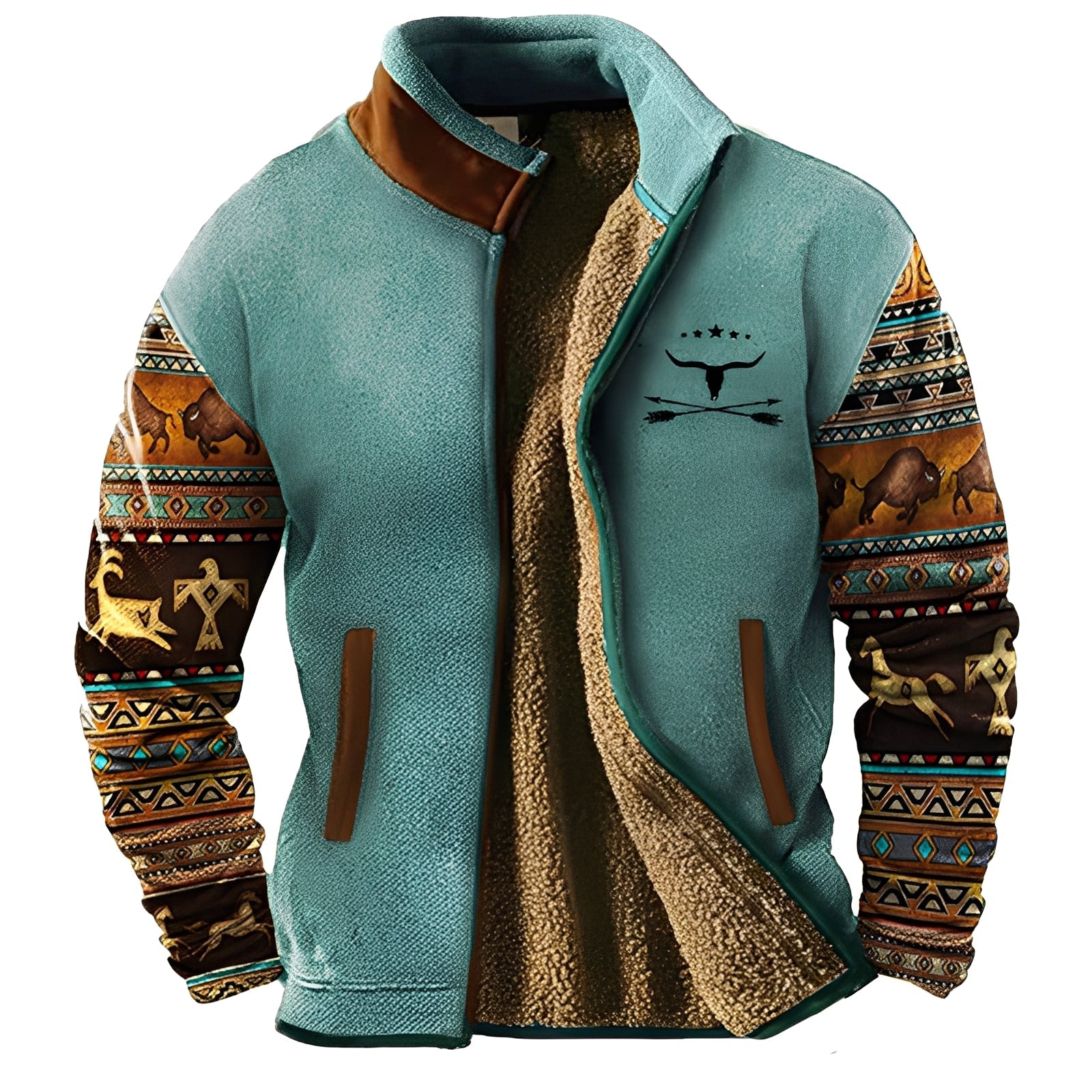 Todd - Stilful, caldu Jacheta fleece pentru bărbați