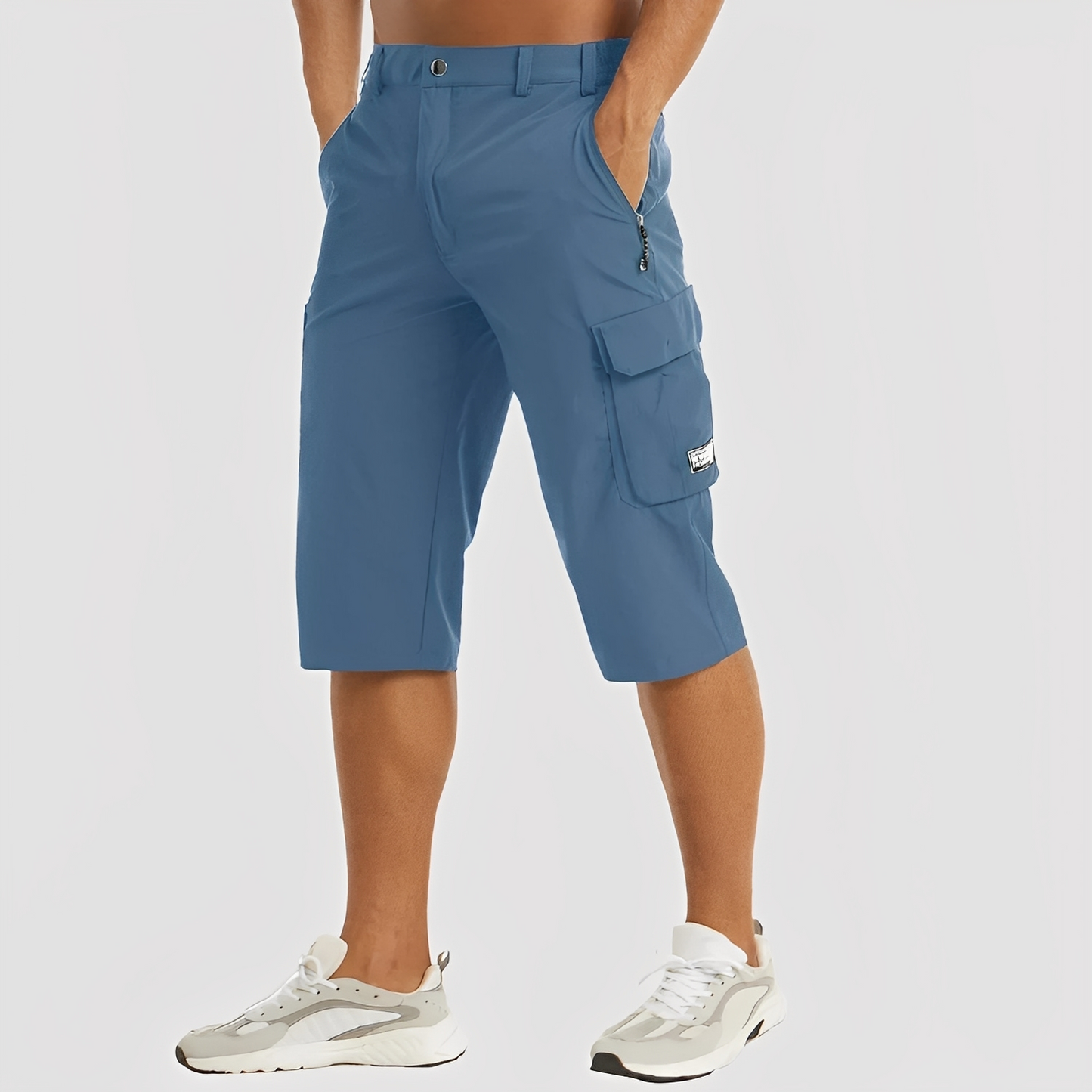 Adrienie - Pantalon cargo elastic pentru bărbați