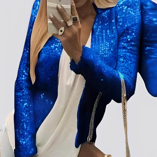 Isabelle - Sacou scurt stilat cu paiete pentru femei