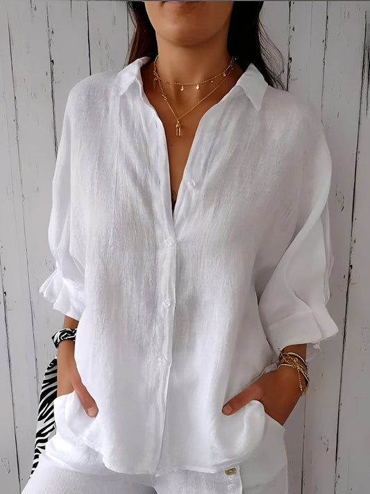 Griselda - Cămașă lejeră din bumbac-in pentru femei