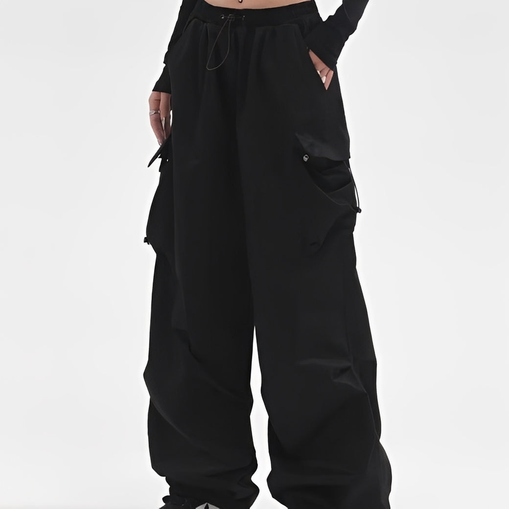 Leonie - Pantaloni Cargo cu Picior Larg