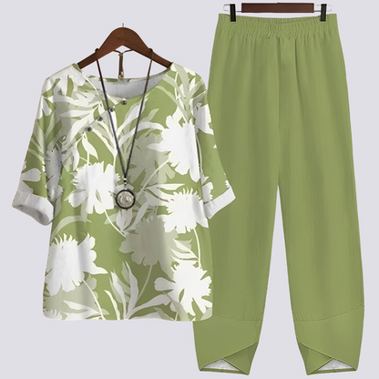 Jodie - Set stil elegant, confortabil cu print pentru femei