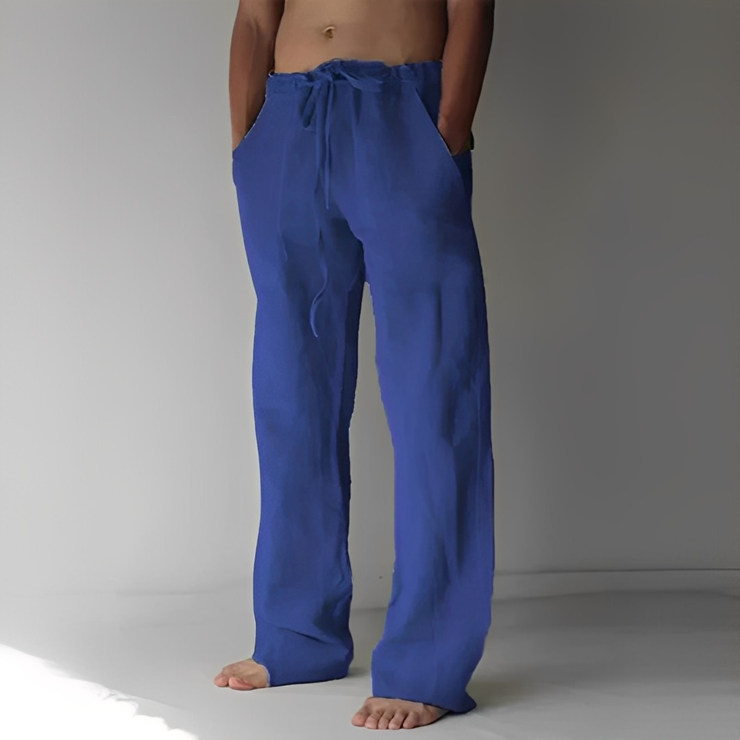 Kirk - Pantalon larg cu șnur stilat pentru bărbați