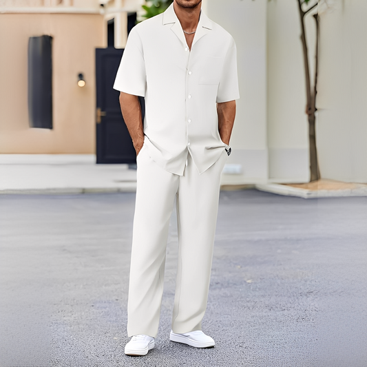 Drian - Set cămașă și pantaloni elegant pentru bărbați