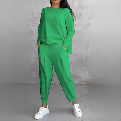 Lilian - Ansamblu cămașă și pantalon la modă pentru femei