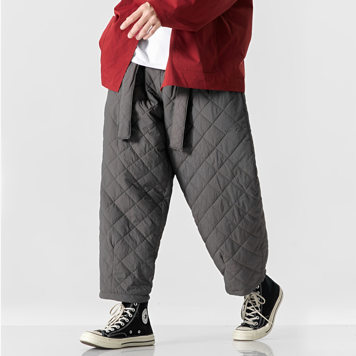 Johnny - Pantaloni termici casual cu croială dreaptă pentru bărbați