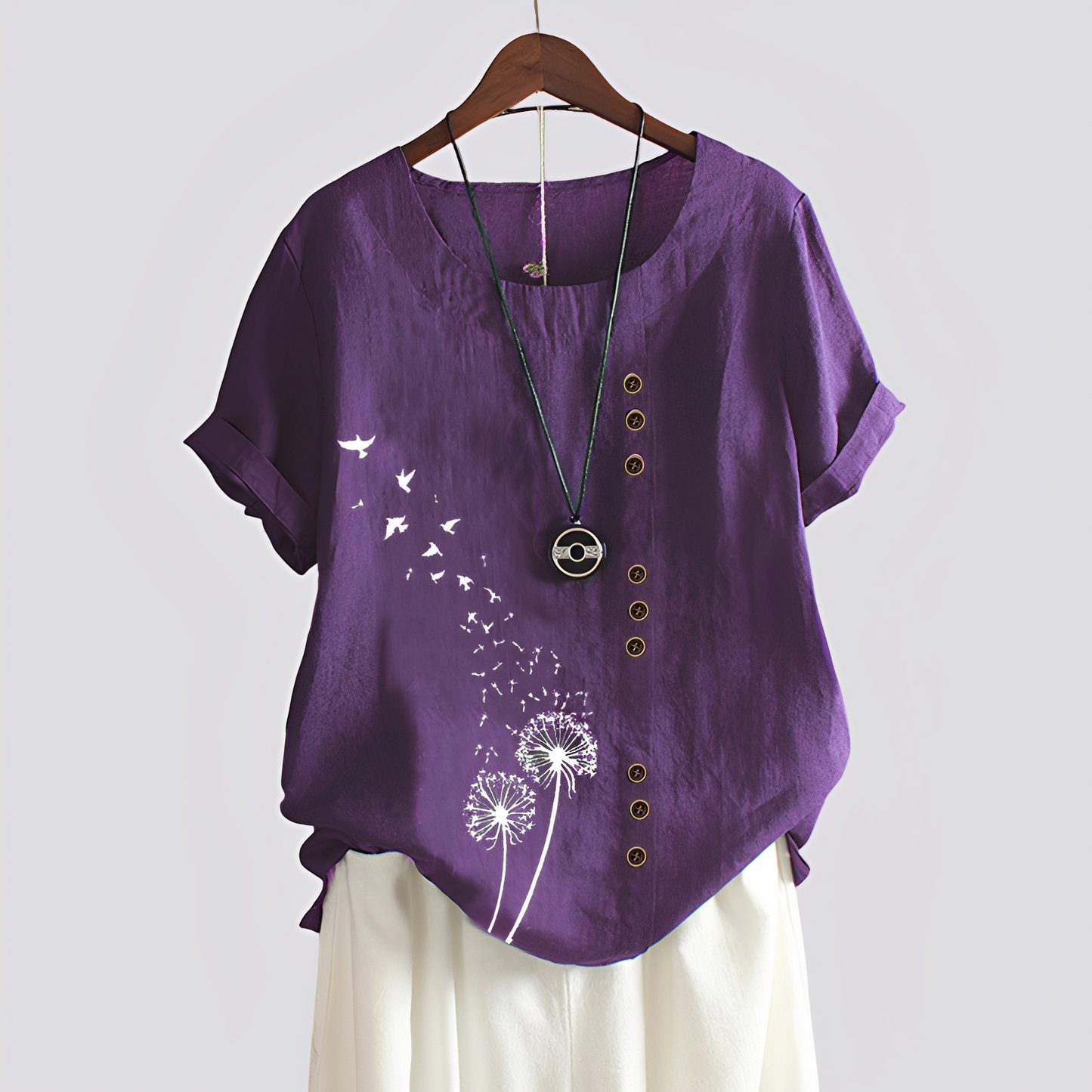 Isabelle - Tricou confortabil cu mâneci scurte pentru femei