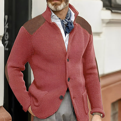 Caleb - Pulover tricotat slim casual pentru bărbați