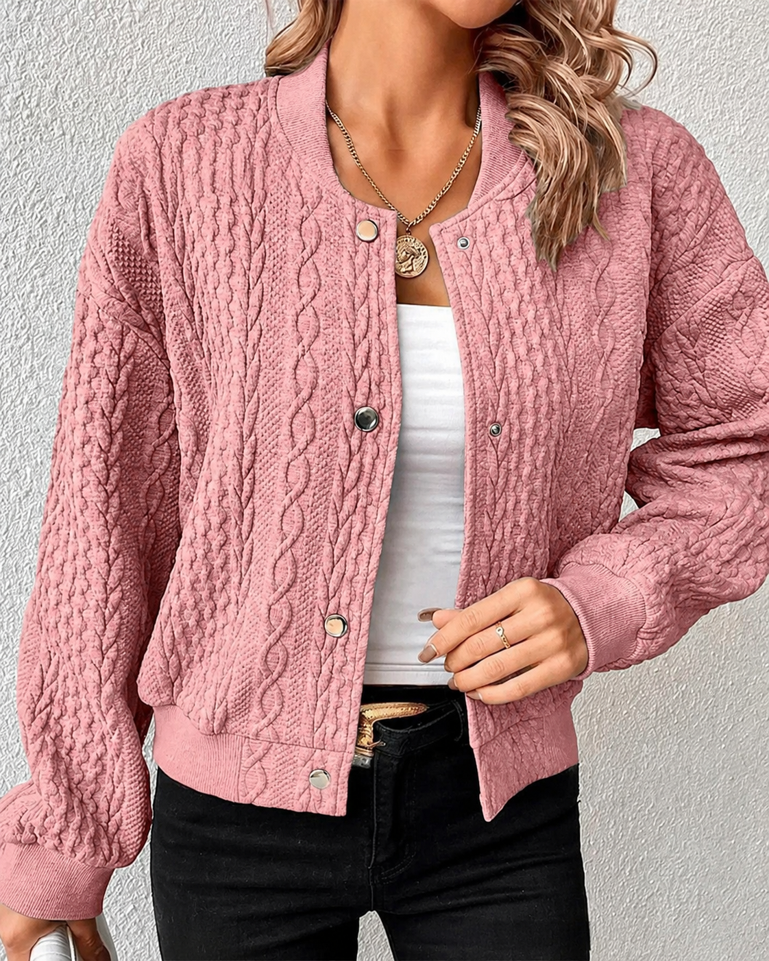 Kymbrea - Cardigan Confortabil cu Nasturi