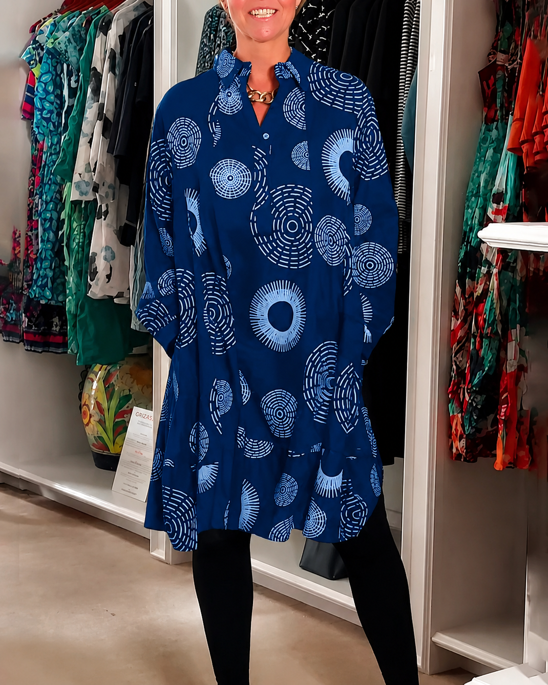 Sharonda - Rochie Stilată cu Croială Largă
