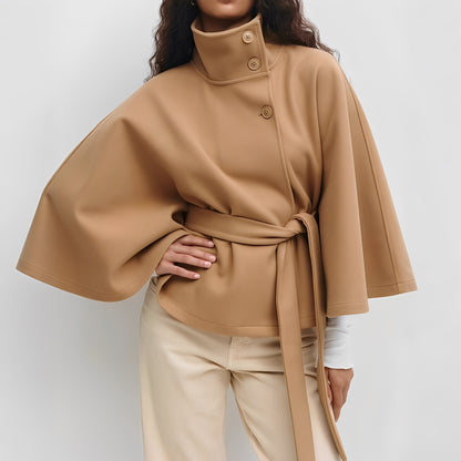 Carine - Jachetă cache-cœur cu guler înalt pentru femei