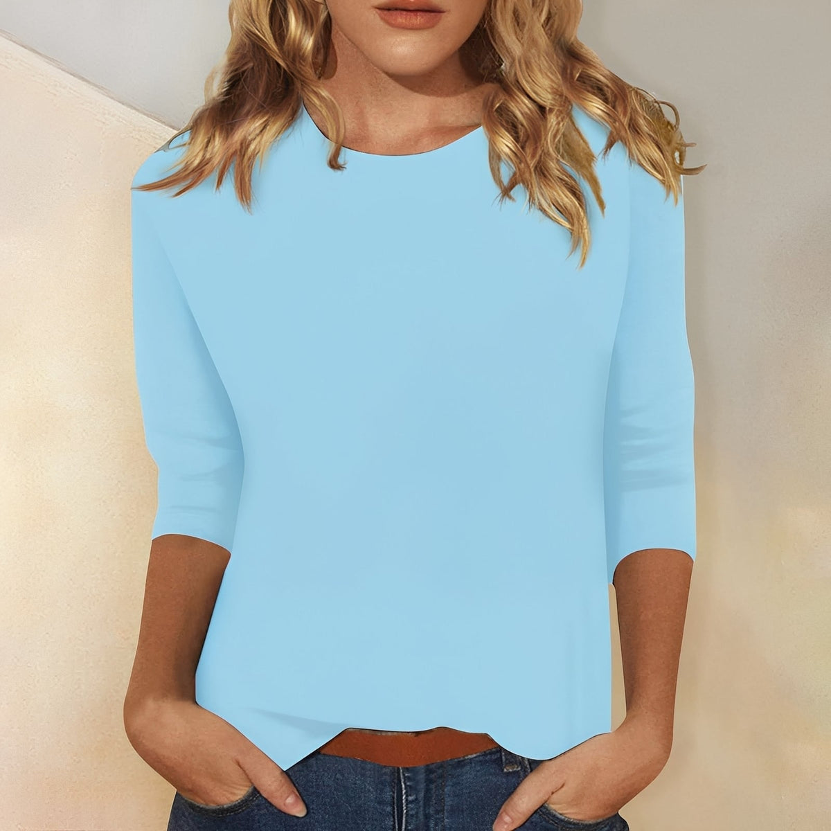 Katherina - Tricou confortabil cu guler rotund