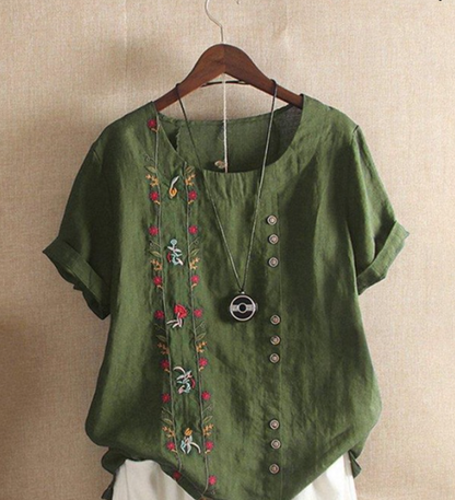 Leanah - Cămașă Scurtă Mâneca Luxe