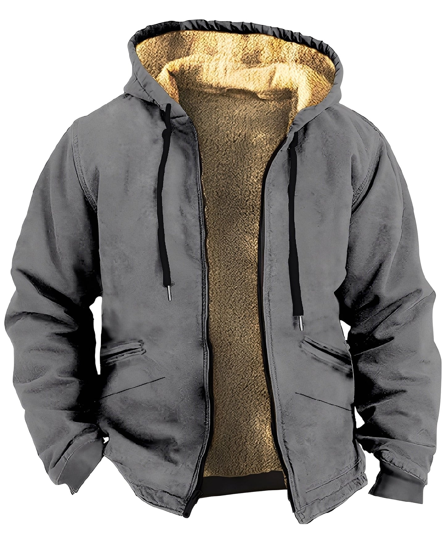 Mervin - Jachetă din catifea cu glugă pentru bărbați