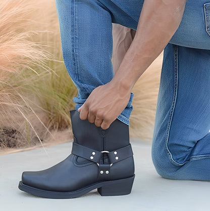 Elsdon - Booturi scurte clasice din piele pentru bărbați