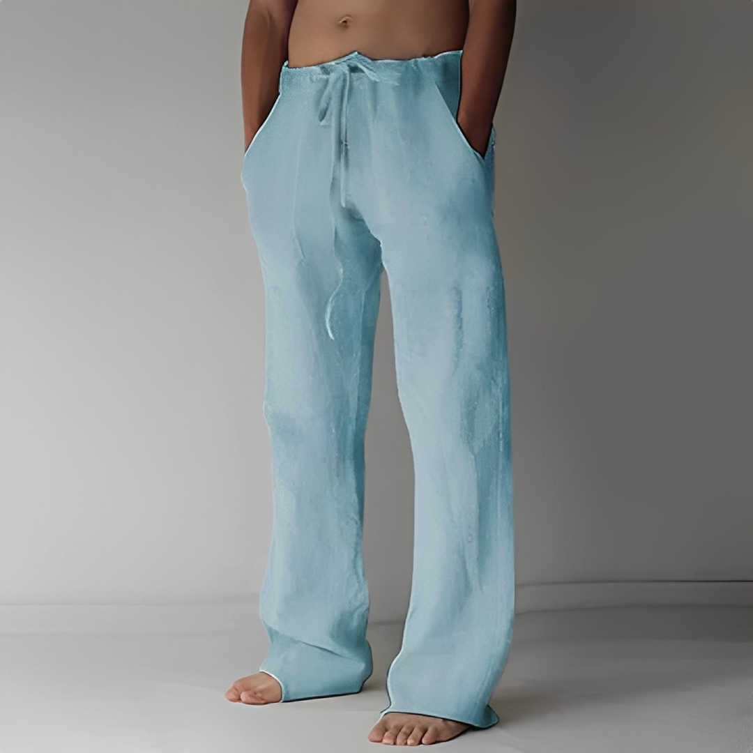 Kirk - Pantalon larg cu șnur stilat pentru bărbați