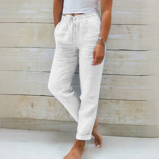 Dyan - Pantalon elegant cu șnur pentru femei