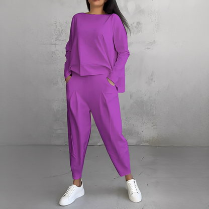 Lilian - Ansamblu cămașă și pantalon la modă pentru femei