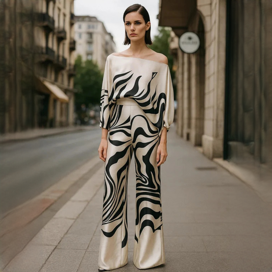 Jenny - Costum elegant și rafinat din 2 piese pentru femei