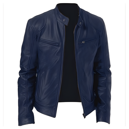 Jaron - Geacă casual din piele PU pentru bărbați