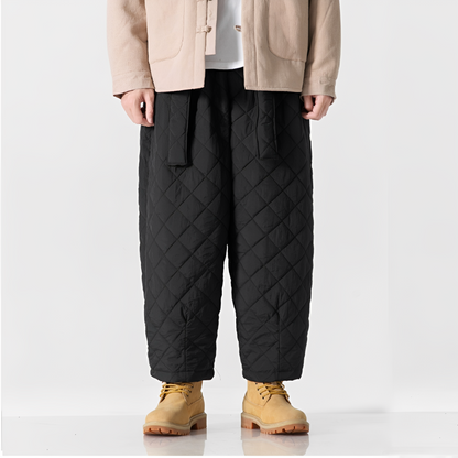 Johnny - Pantaloni termici casual cu croială dreaptă pentru bărbați