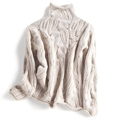 Remy - Pulover cashmere cu decupaje pentru femei