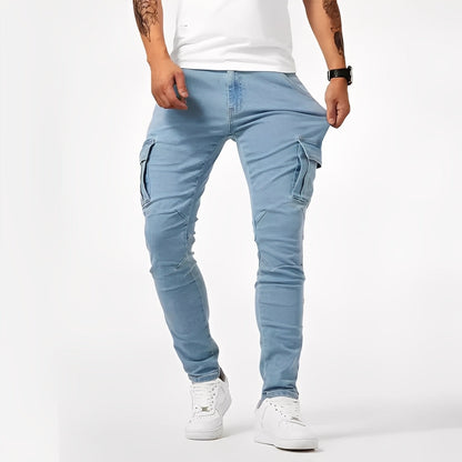 Franck - Pantalon cargo stretch confortabil pentru bărbați