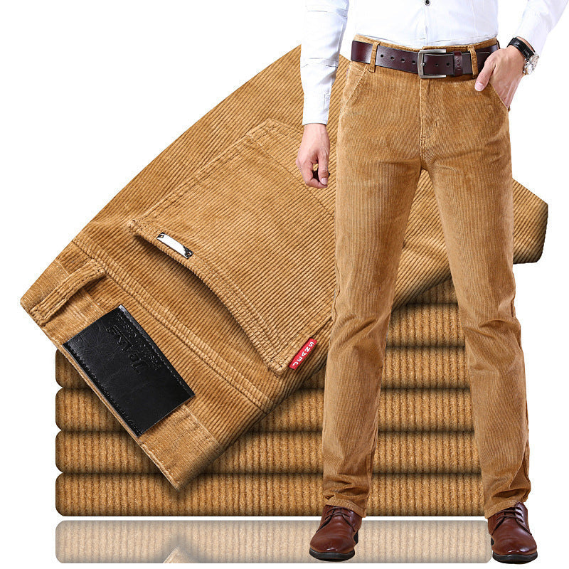 Douglas - Pantaloni retro stretch din cord pentru bărbați