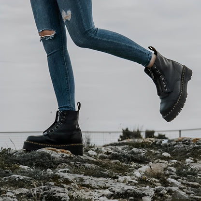 Payton - Cizme casual cu toc gros pentru femei