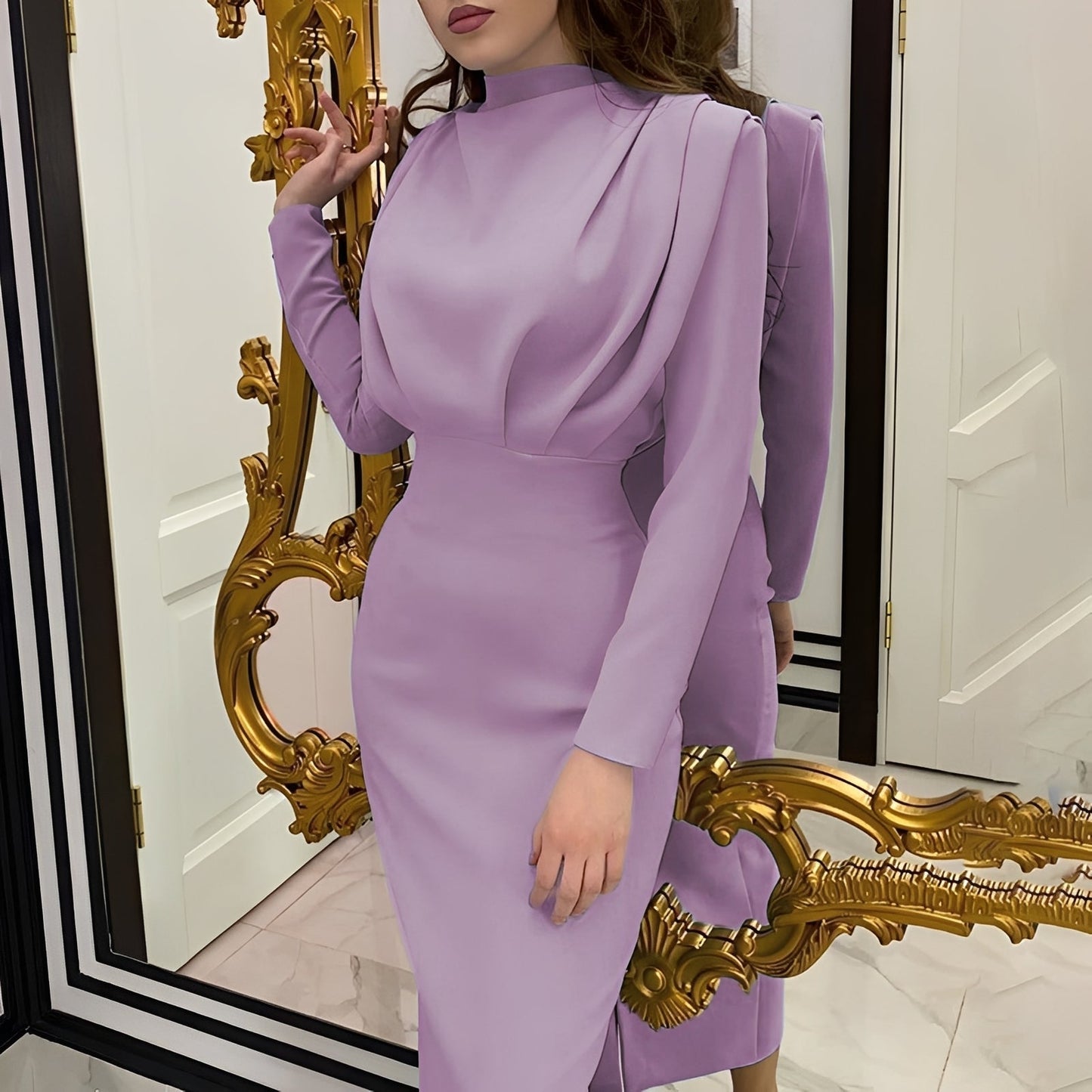 Jamie - Rochie elegantă cu mâneci lungi pentru femei