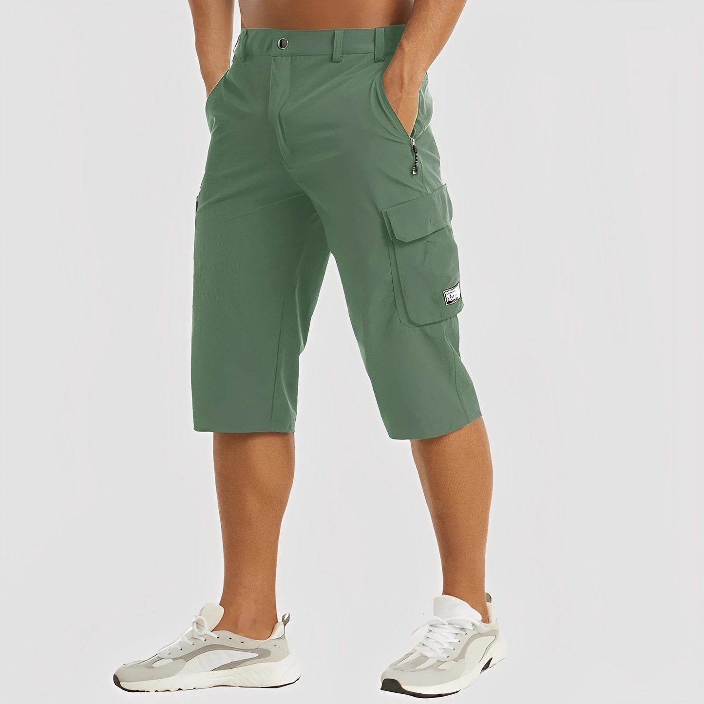 Adrienie - Pantalon cargo elastic pentru bărbați