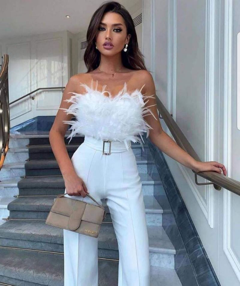 Frola - Salopetă elegantă cu top bandeau
