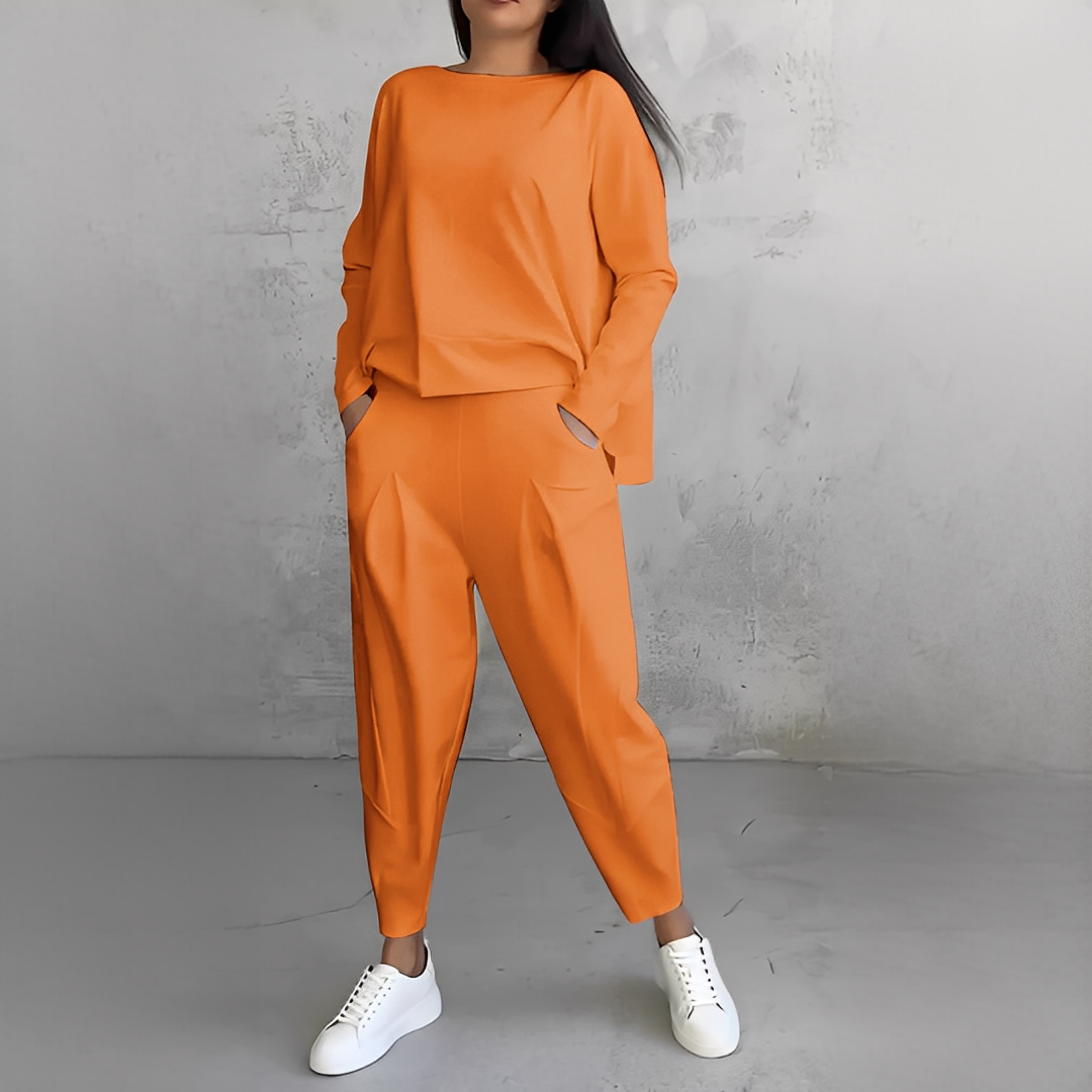 Lilian - Ansamblu cămașă și pantalon la modă pentru femei