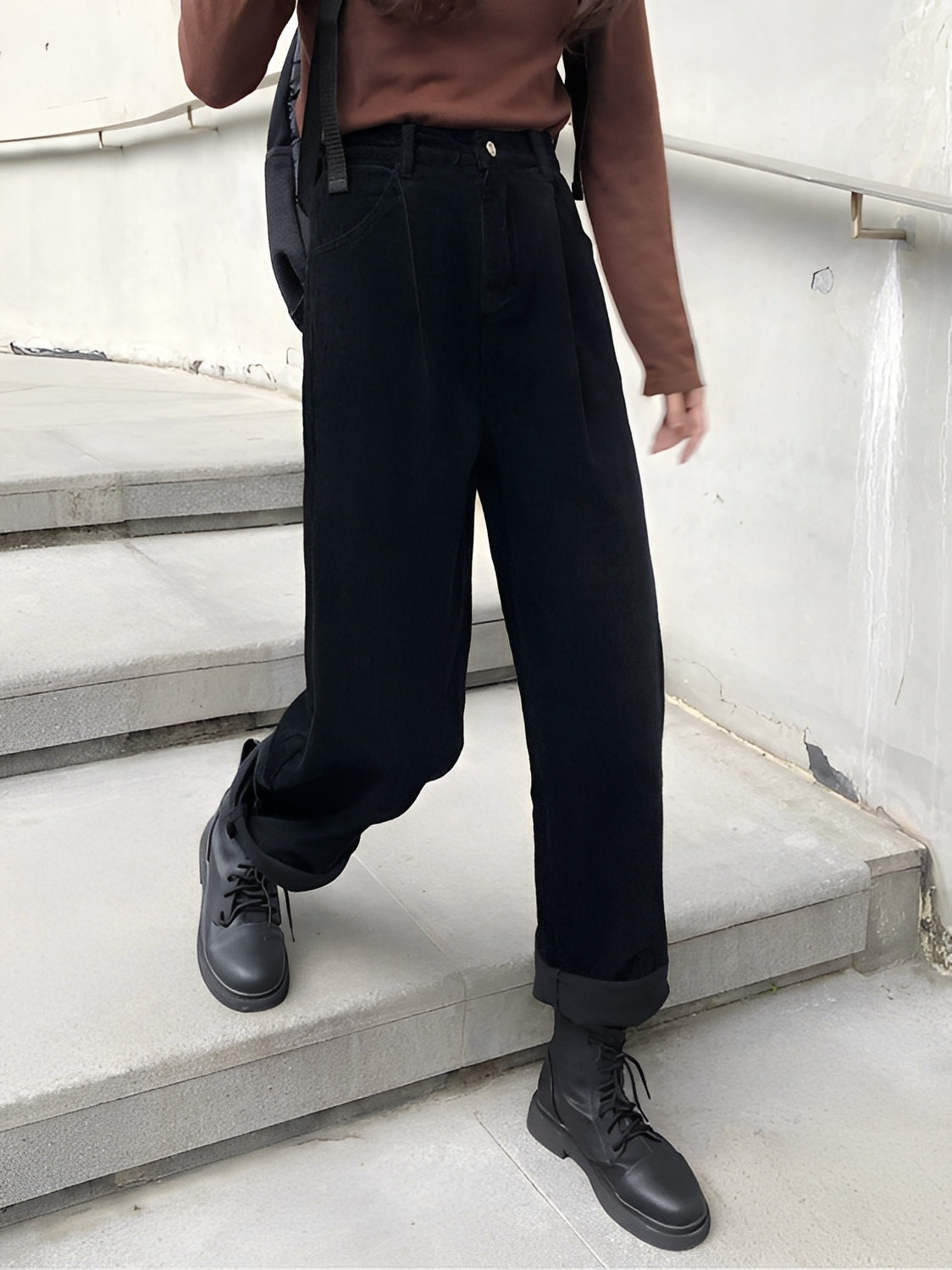 Joanne - Pantaloni cord largi și lejeri pentru femei