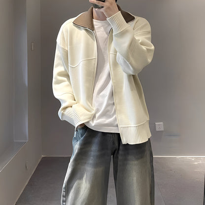 Henry - Cardigan modern, tricotat lejer pentru bărbați