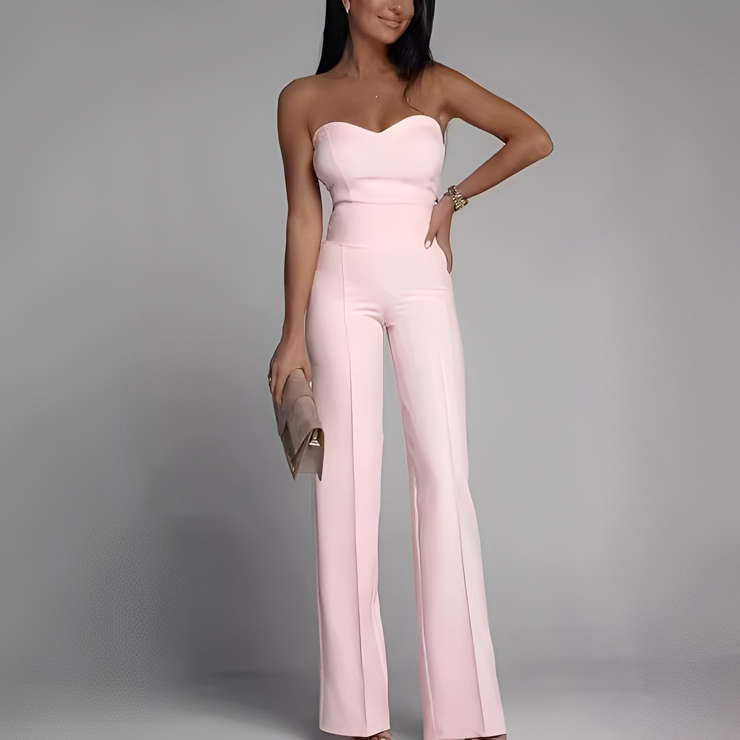 Briley - Elegant, formal, fără bretele, salopetă pentru dame