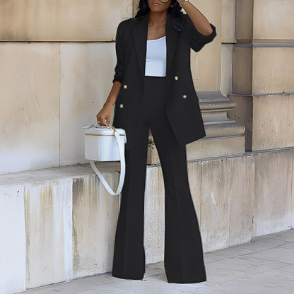 Mélanie - Blazer lung elegant și șic pentru femei ansamblu