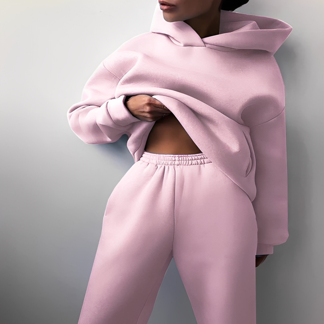 Carolyne - Set jachetă și pantaloni oversize de iarnă pentru femei