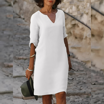 Guilaine - Rochie rafinată cu decolteu în V pentru femei